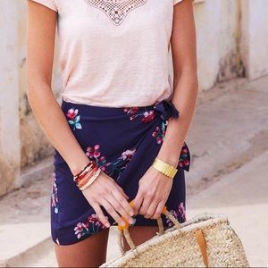 Sezane Pacome Floral Skirt NWT